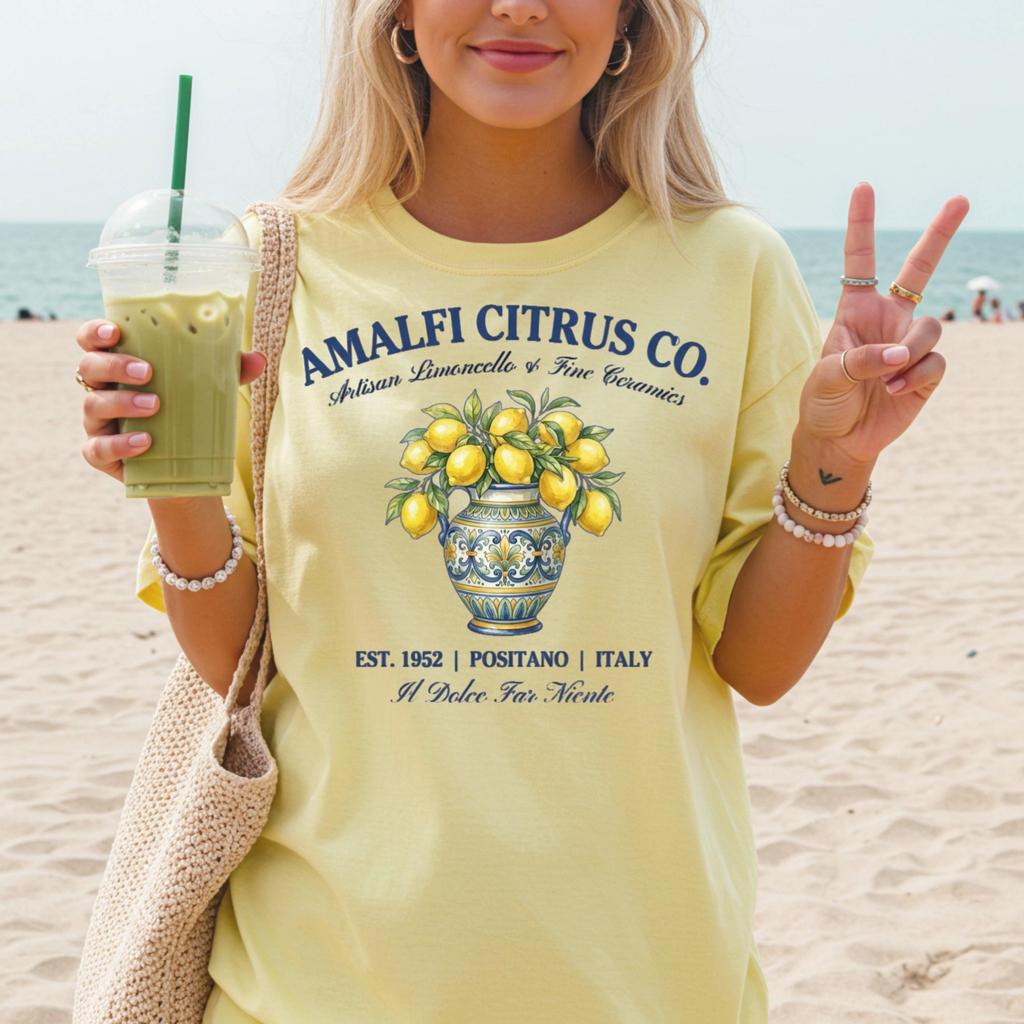 Amalfi Coast Lemon Tee, La Dolce Vita Comfort Colors Shirt