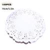 YUHAI Lace Paper, 100 Sheets, Round Coasters, Doilies, Candy, Cake, Wrapping Paper, Oil-Absorbent Paper, Greaseproof Paper, Lace Paper, Round