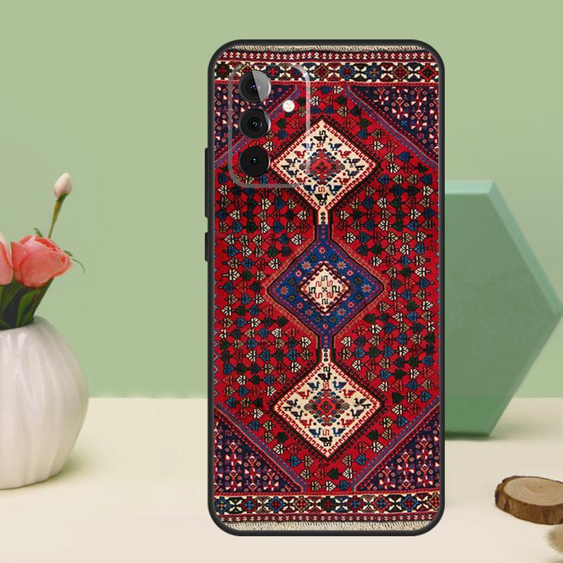 Персидский ковер Цветочный узор Для Samsung Galaxy A16 A55 A35 A15 A32 A12 A22 A52 A54 A34 A14 A56 A36 A26 A13 A53 A06 Чехол