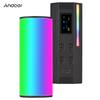 Andoer W100RGB Mini LED Video Light Rechargeable RGB Fill Light 2500K-9000K Dimmable 20 Lighting