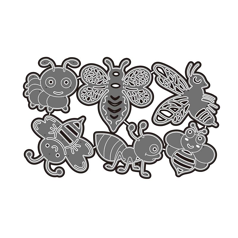 Металлические штампы для резки пчел, ремесленный штамп для тиснения, трафарет для изготовления бумажных карт ручной работы, скрапбукинг