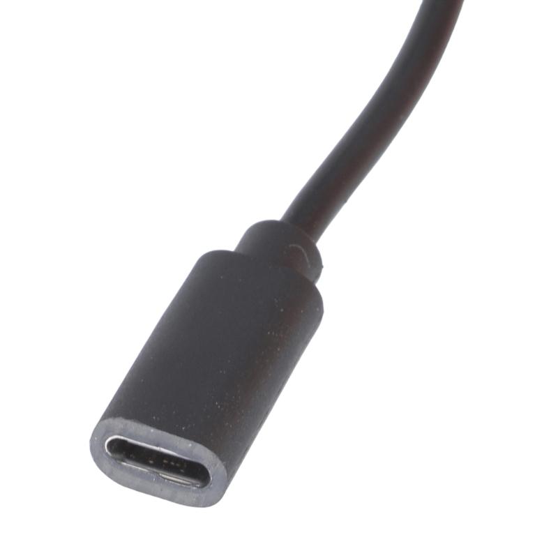 Type C Female To USB C & Micros USB Male Charging Cable with On/Off Switches Charge 2 Devices Simultaneously