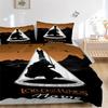 Custom Textile Journey Light Bedding 3 Piece Set HD Print Duvet Cover Pillowcases for Teens Adult Bedroom Decoration