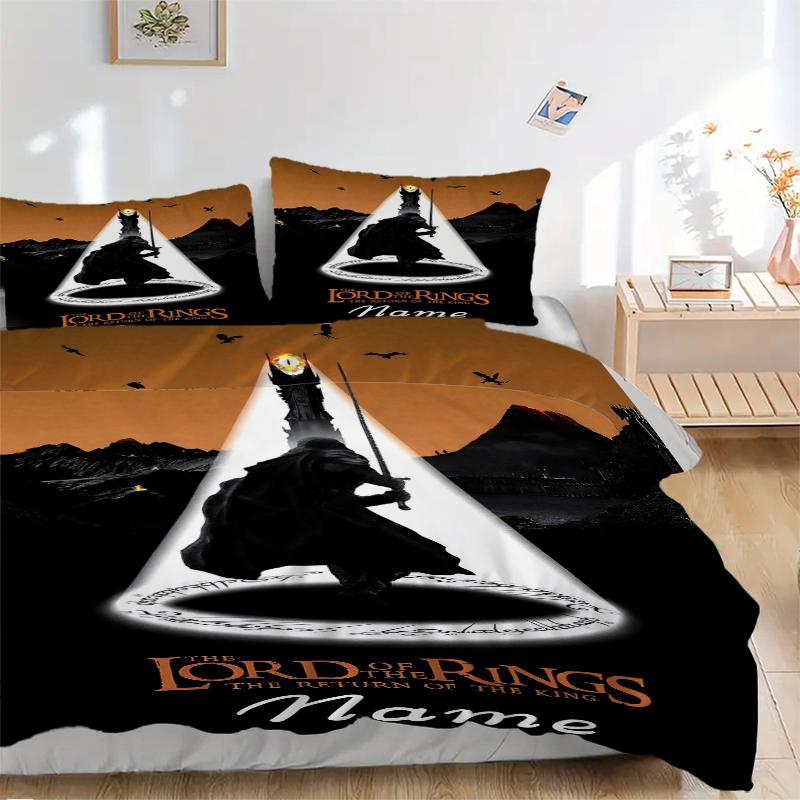 Custom Textile Journey Light Bedding 3 Piece Set HD Print Duvet Cover Pillowcases for Teens Adult Bedroom Decoration