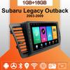 Автомобильное радио Android Auto Carplay для Subaru Legacy Outback 2003-2009, мультимедийный проигрыватель, головное устройство, стерео, GPS-навигация, BT WIFI 1+16 ГБ