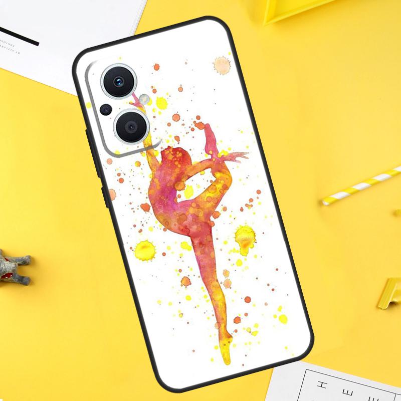 Масляная живопись Гимнастика Для OPPO Reno 10 11 12 13 14 Pro 7 8 Lite 8T 11F 12F 13F 14F OPPO Find X8 X5 X6 X9 Pro Чехол