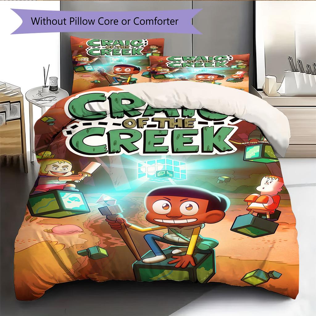 Creek Hideout Bedding Quilt Set Quilt Cover Pillowcase Home Decoration Birthday Gift (1 * duvet cover + 2 * pillowcase, without core)