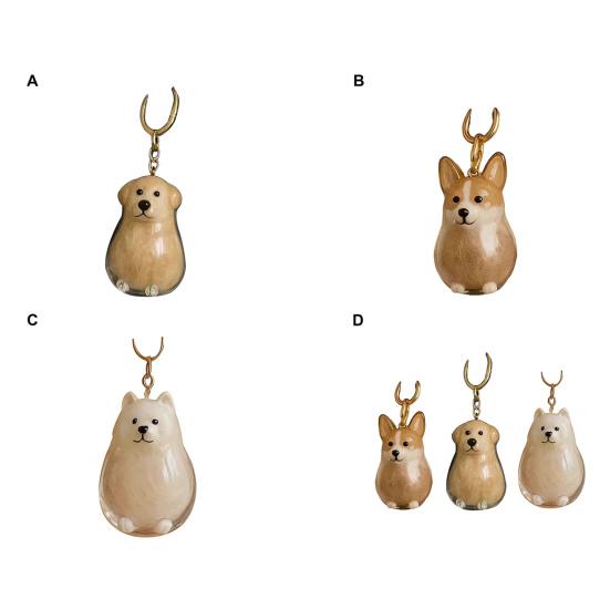 1/3Pcs Dog Bag Hair Collector Keychain Waterproof Keychain