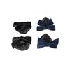 For Female Nurse Headwear Hotel Ponytail Clip Korean Bun Snood Bow Spring Clip Hairgrips Cover Net