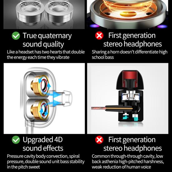 X3 Простые наушники, стабильная передача, интеллектуальное проводное управление, шумоподавление