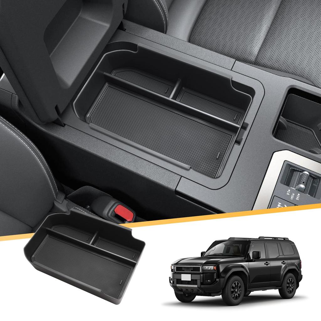 LFOTPP 2024 Toyota Land Cruiser 250 Exclusive Armrest Storage Box Land Cruiser 250 Storage Box LandCruiser250 Console Tray Land Cruiser 250 Exclusive