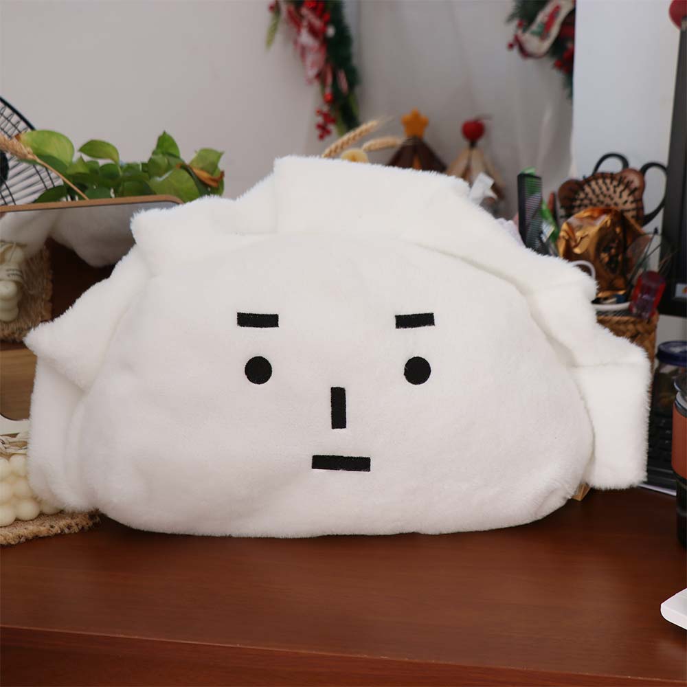Cartoon Dumpling Expression Plush Cushion Comfortable Stuffed Doll  Children's Birthday Gift