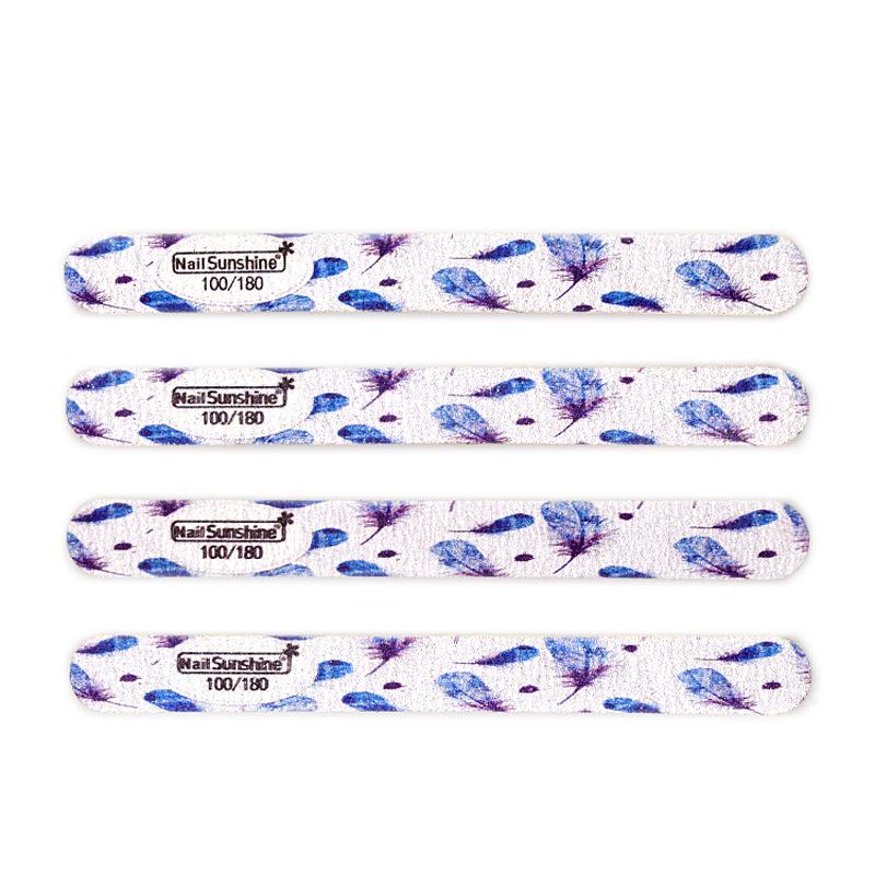 Пилка для ногтей в форме полумесяца с принтом бабочек - Тонкая деревянная щепка, инструмент для придания формы и шлифовки маникюра