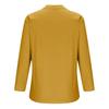 Women Casual Shirt V-Neck Buttons Half Placket Long Sleeve Blouse Solid Color Loose Fit Tunic Tops Office Lady Shirt