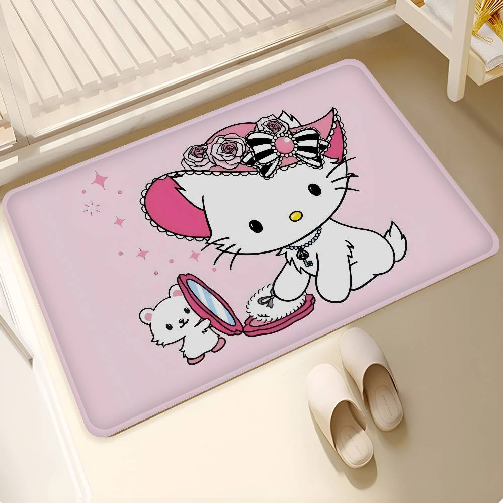 Милый коврик для двери Charmmykitty Декор детской комнаты Спальни Балкона Противоскользящий коврик для двери Коврик для прихожей Ковер для гостиной