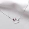Розовое блестящее ожерелье для девочки Sweet Love с розовым цирконием, подарок на День святого Валентина для девушки