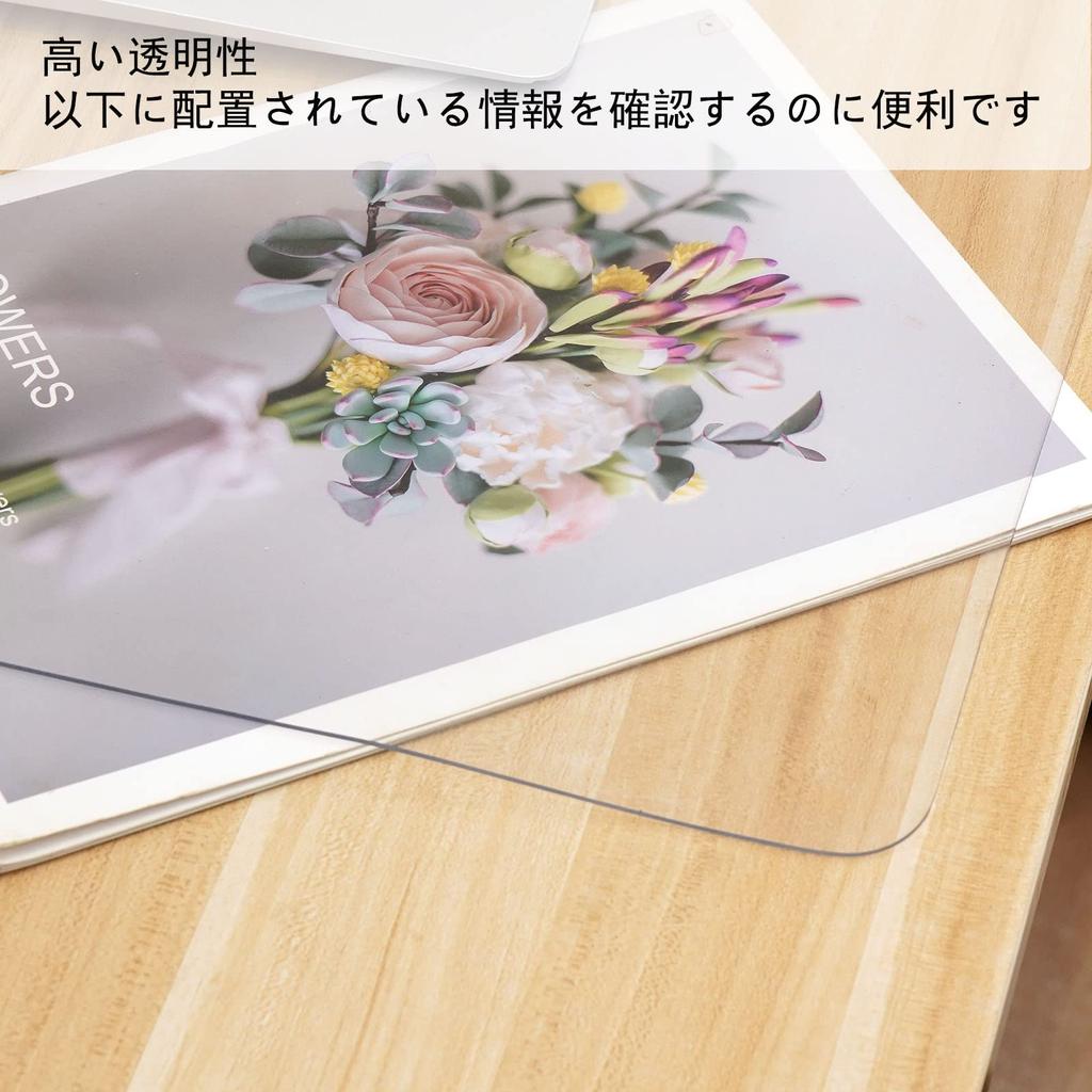 Yueboa Коврик для стола прозрачный 60x45 см Толщина ПВХ Коврик для учебы Прозрачный Коврик для стола Офисный стол Скатерть для компьютерного стола Пыленепроницаемый Водонепроницаемый Теплостойкий