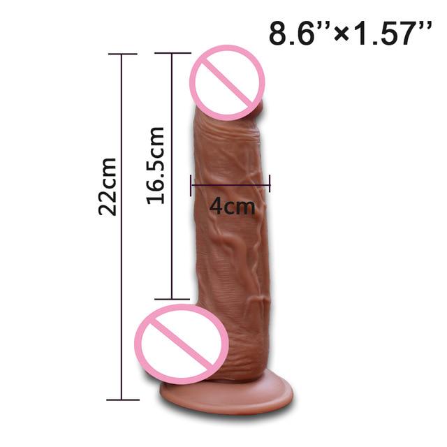 Реалистичный дилдо для женщин Товары для взрослых Пенис на присоске Реалистичный мягкий пенис для взрослых секс-игрушка