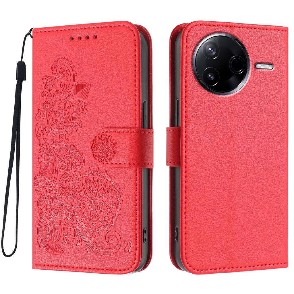 For Xiaomi Redmi K80 5G/Xiaomi Poco F7 Pro 5G Phone Cases Mandala Flower Leather Wallet Mobile Cover with Strap