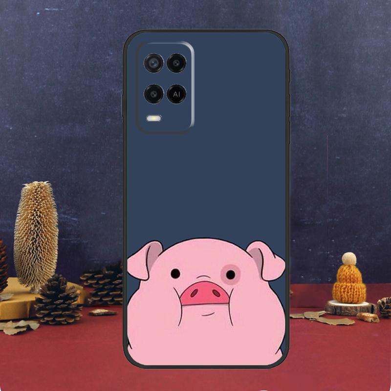 Мультяшный чехол-поросенок для Oppo A60 A80 A40 A6 A5 Pro A15 A16 A17 A57 A94 A74 A54 A76 A96 A18 A38 A58 A78 A98