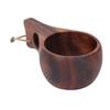 Wood Grain Wooden Camping Cup Hand Made Wood Mug Camping Use Wood Camp Mug  Hot Drinking