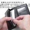 Leather Craftsman Secondary Pass Case Bifold Coin Purse Included Genuine Leather Pass Case PR005 BK Multi-Pocket (Black)
