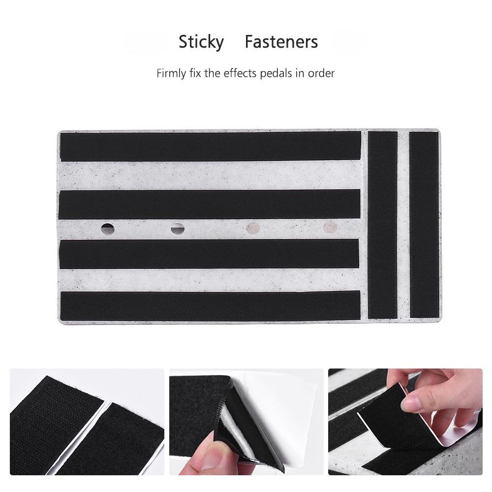 Big Size Guitar Effects Pedal Board Sturdy PE Plastic Guitar Pedalboard Case with Sticking Tape