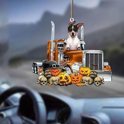 Хэллоуин Тыква Автомобильный Дом Подвеска Авто Интерьер Украшения Подвесной Орнамент Зеркало Заднего Вида
