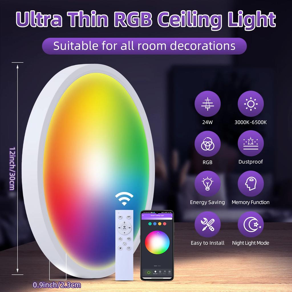 Светодиодный потолочный светильник 15 Вт ~ 50 Вт, кухонный светильник, спальня, коридор, люстра, светодиодные светильники, декор для гостиной, потолочная люстра 220 В