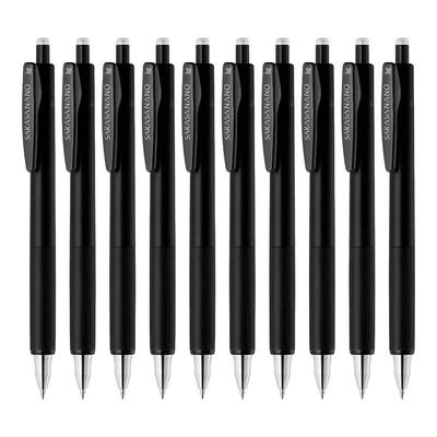 Zebra Шариковая ручка Sarasa Nano Gel, 10 шт., 0,38 мм, Черная, Ручки, B-JJX72-BK-N