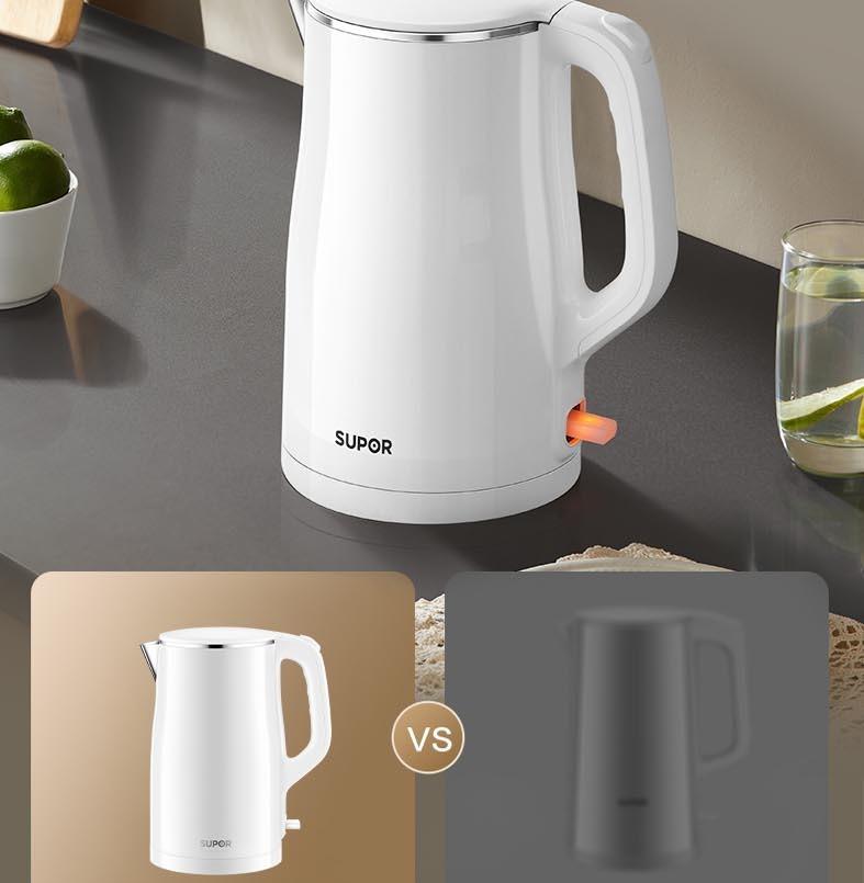 1.7L Double-Layer Insulation Electric Kettle
