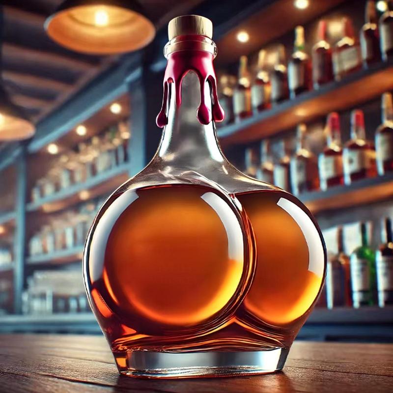 Креативный графин для виски, реалистичный, оригинальный, стеклянный кувшин, бутылка для ликера, бутылка для виски, вина, бренди, скотча, бурбона, водки