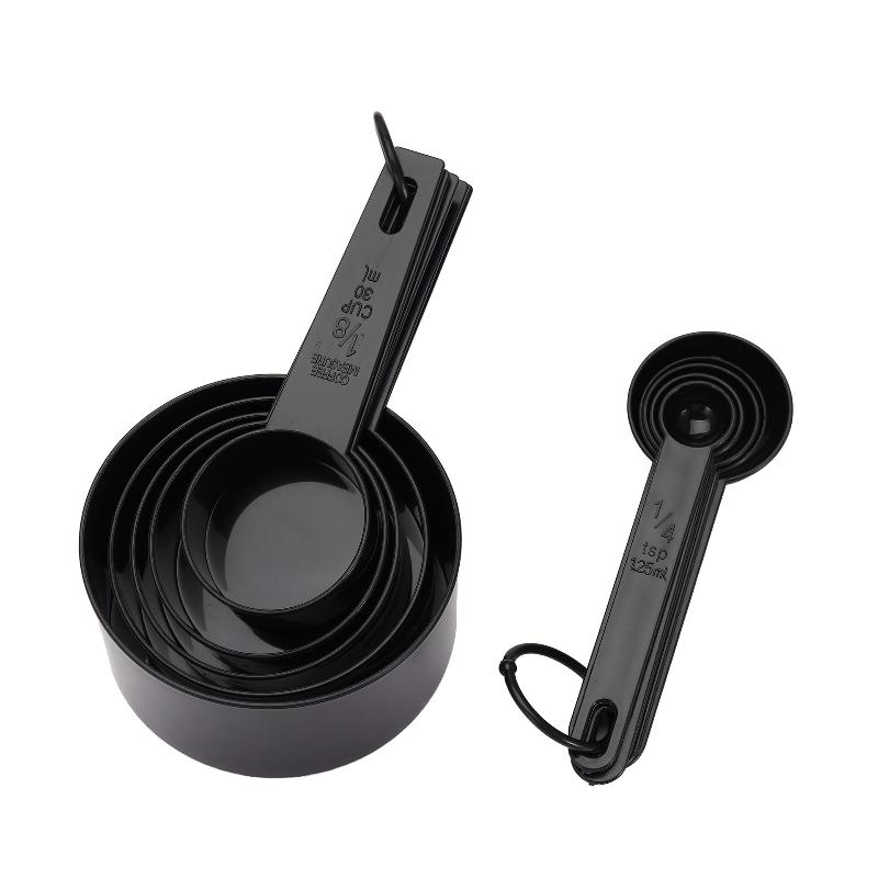 Plastic Measuring Cups And Spoons Set With BPA Free Material And Engraved Markings Perfect For Home Baking Cooking And Meal Pre