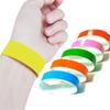 100Pcs Disposable Paper Wristbands Events Neon Party Wristbands Colored Wristbands Waterproof Paper Club Bands Entrance Ticket