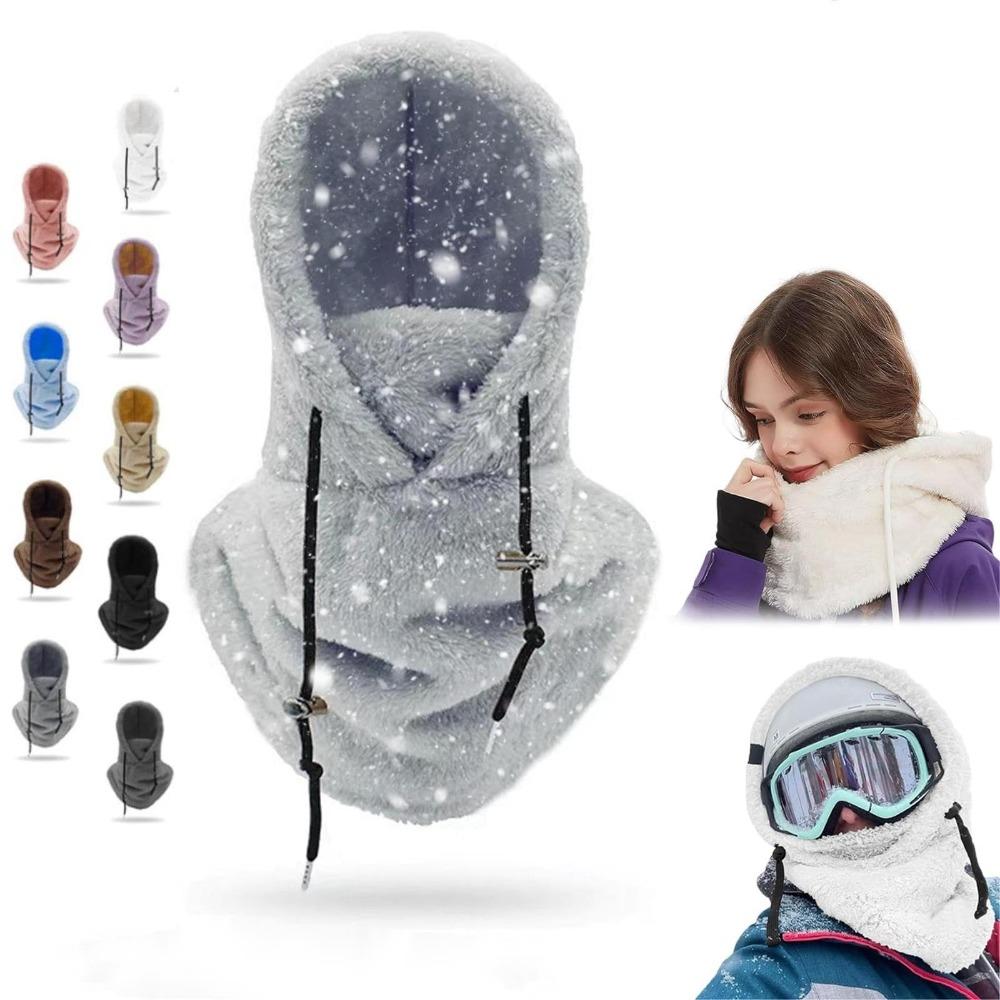 Теплый инструмент Sherpa Hood Ski Mask Arctic Velvet Cover Cap Scarf New Warm Hood Men Women
