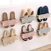 Perfect Folding Wall Hanging Storage Rack Paste Household Shoes Slippers Shelf Storage Organizer