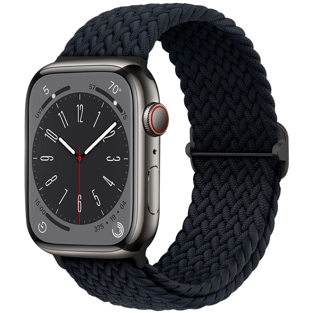 Плетеный Solo Loop для Apple Watch ремешок 44мм 40мм 49мм 45мм 41мм 46мм Эластичный браслет iWatch series 8 3 se 6 Ultra 2 9 10 ремешки