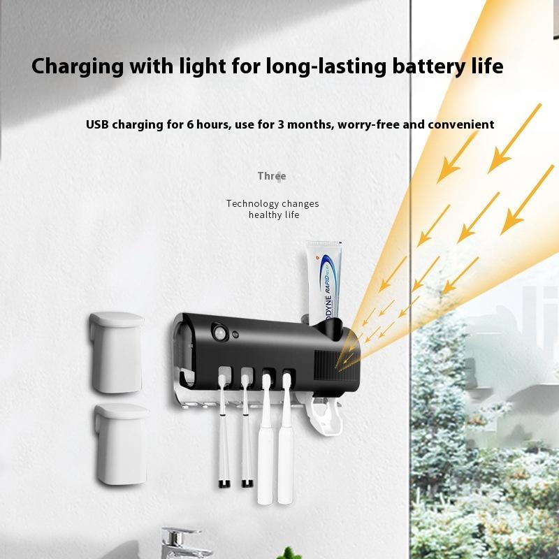 Автоматический дозатор зубной пасты с USB-подзарядкой, креативный настенный, умный держатель для зубных щеток, выдавливатель для семейного душа, ванной комнаты