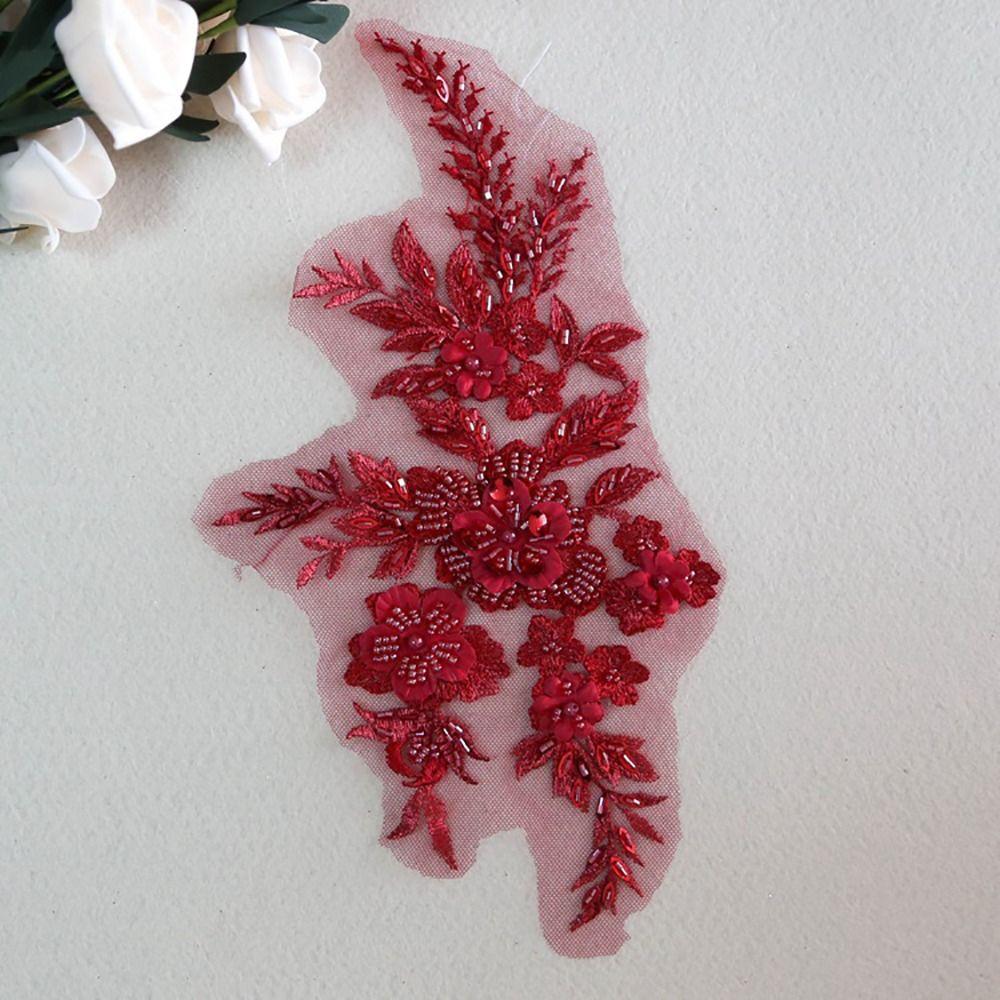 Sequin Embroidery Embroidered Floral Patches DIY Sequins Patches Stage Costumes