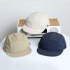 Breathable Flat-brimmed Cap Japanese 5-panel Baseball Cap Casual Mens Mesh Hat  Running