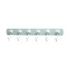 Household Kitchen Adjustable Wall Door Hanger Rack Multifunction Kitchen Storage Holder 6 Hooks Spoon Scoop Bathroom Organizer