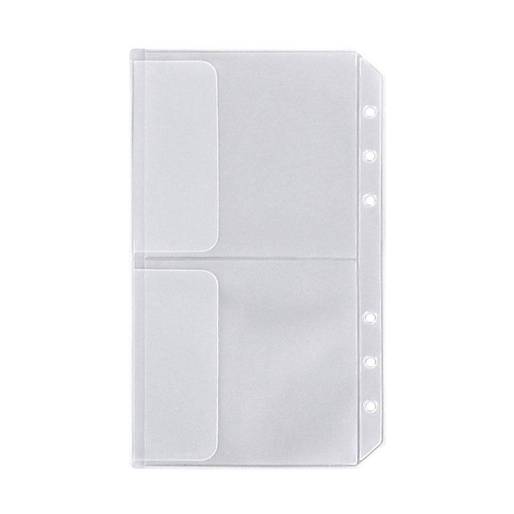 10Pcs Hyaline Page Loose-Leaf Card Package A6 Business Card Book Durable Storage Bag