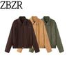 Za Autumn and Winter New Women's Clothing Zr European and American Style Export Retro Motorcycle Versatile High-End Short Jacket Top
