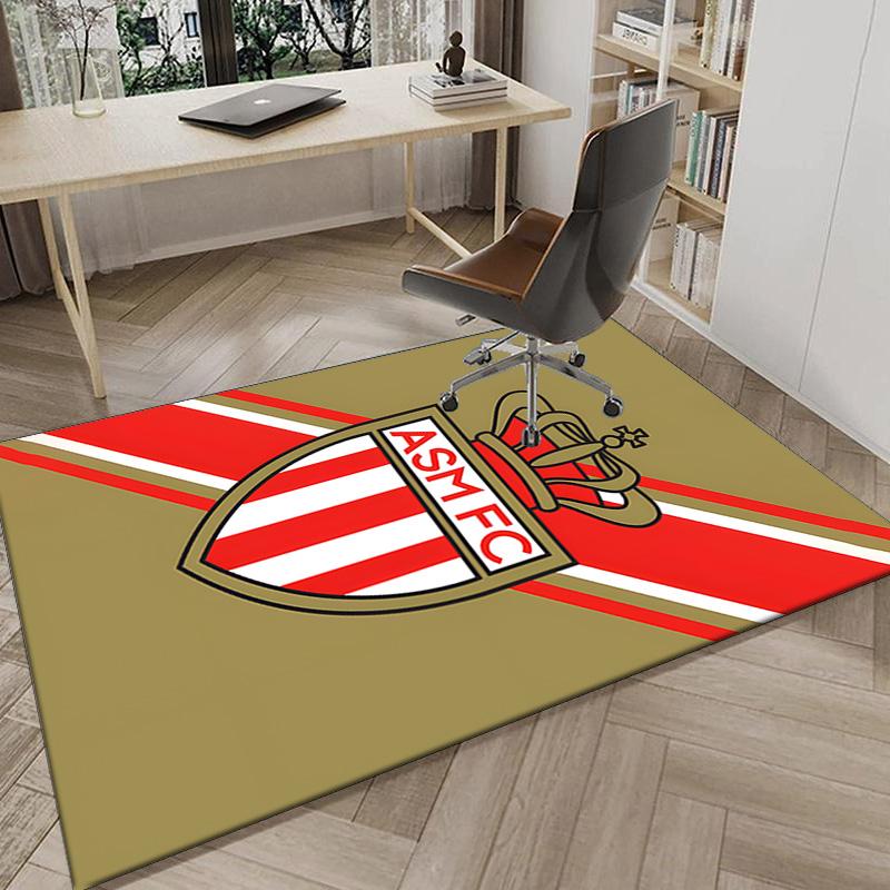 Monaco Football club Printed Area Rug for Office, Chair Rug, Decorative Carpet Floor Mat, Large Size Fan gifts Christmas gifts