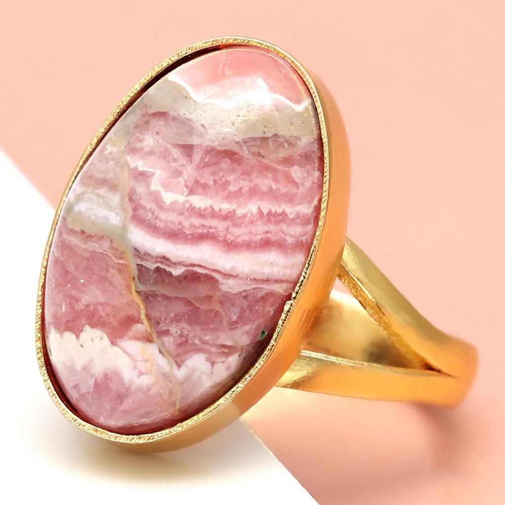 Rhodochrosite Gemstone Handmade Silver Jewelry "10"