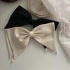 Черные Женские Заколки Элегантные Принцессы Девочки Сладкие Элегантные Заколки-Банты Атласные Большие Зажимы для Волос Вечеринка Головной Убор