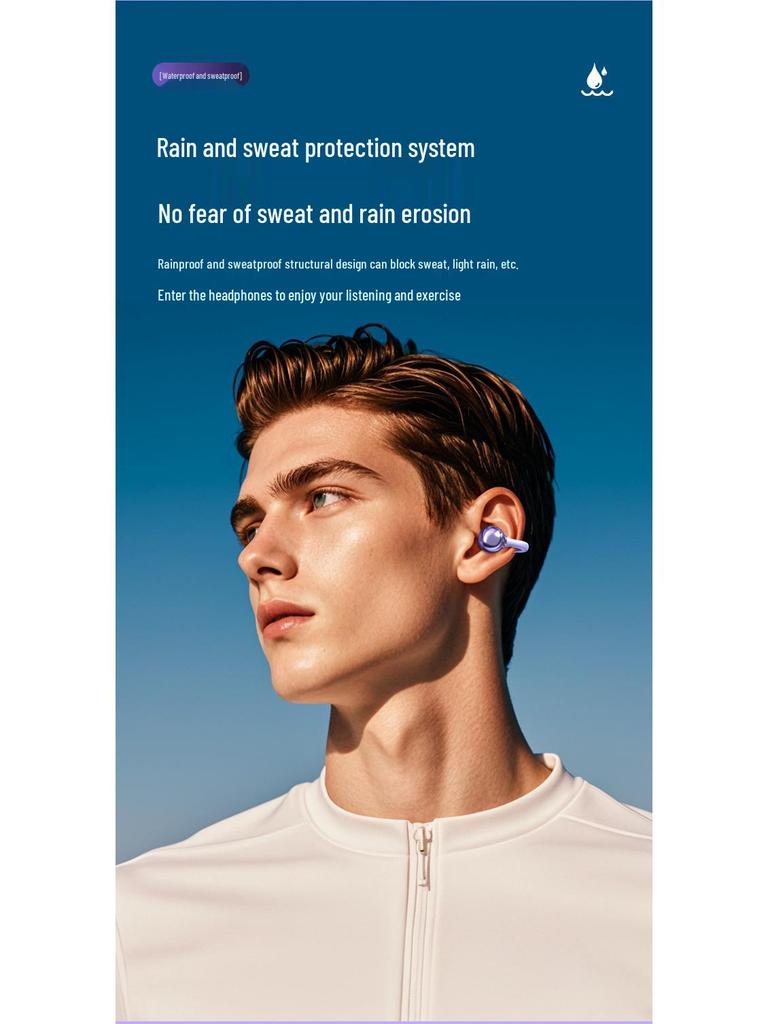 Bluetooth 6.0 Умное шумоподавление Накладные беспроводные наушники-клипсы с длительным временем работы от аккумулятора