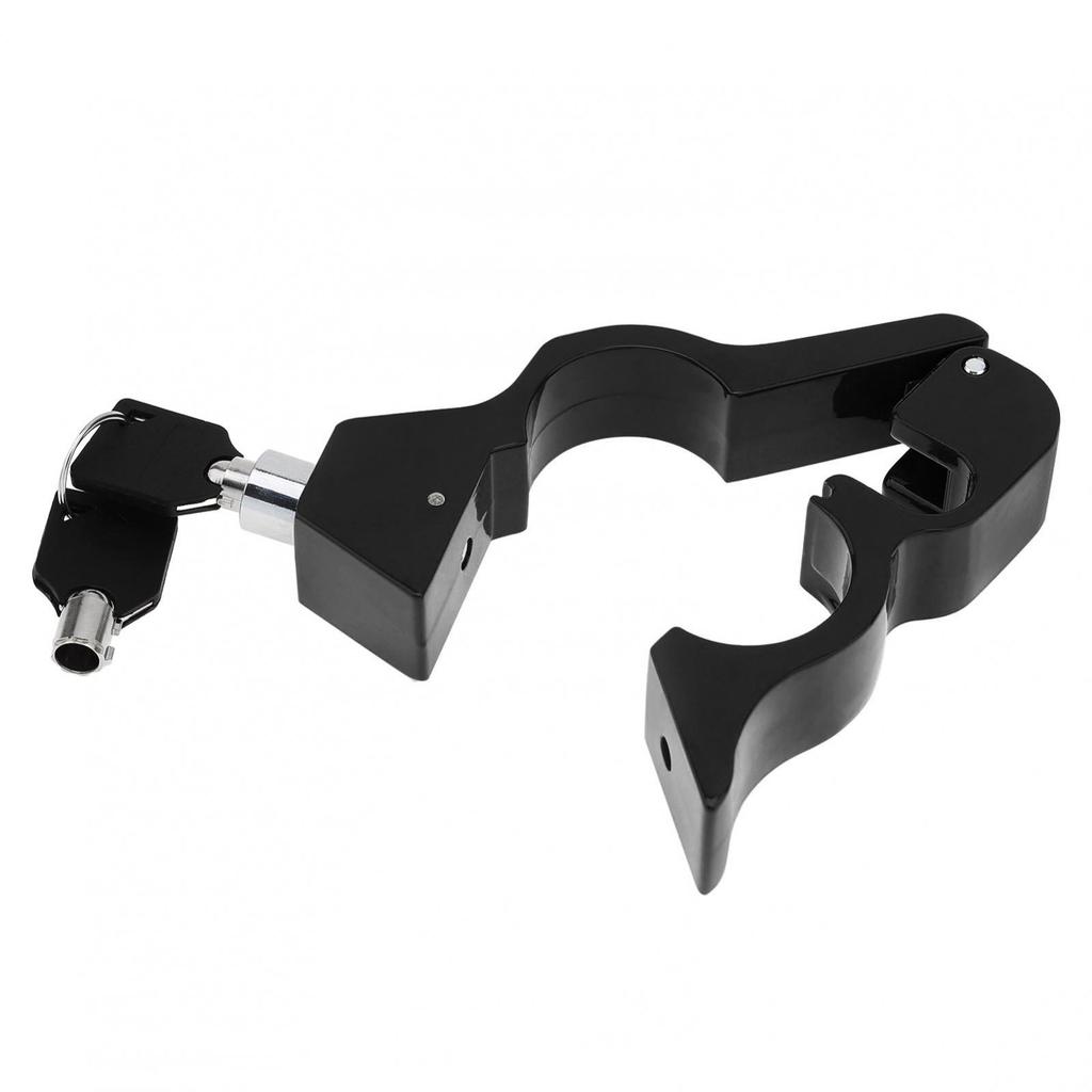 Heavy Duty Anti Theft 2 In 1 Handlebar Helmet Lock Aluminum Alloy Universal Motorcycle Scooter ATV
