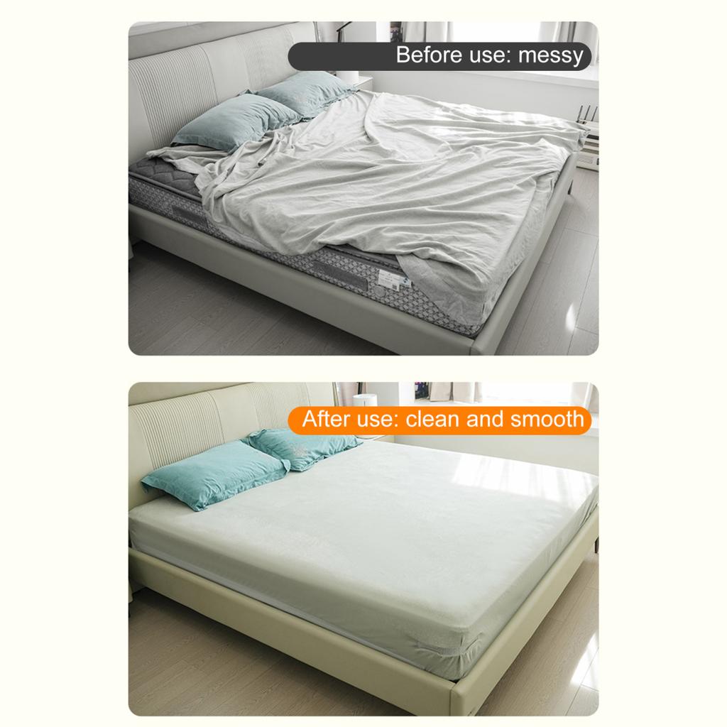 Yousheng 4Pcs Bed Sheet Holder with Lock Strip Heavy Duty Keep Sheets Tight Corner Fitted Sheet Strap Clip Keeper Fastener Fit All Mattress Size