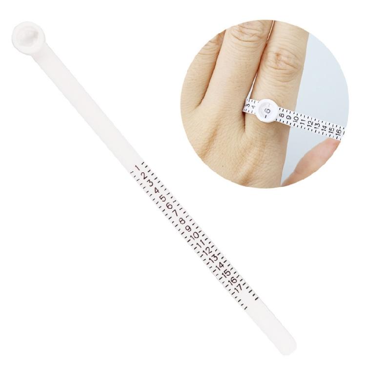 Ring Sizer Measuring Tool Plastic Finger Sizer Ring Gauge Measuring Tool Belt